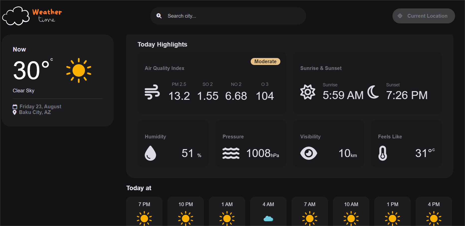 weather app